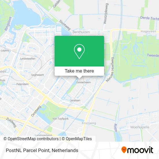 Postnl Pakketpunt map