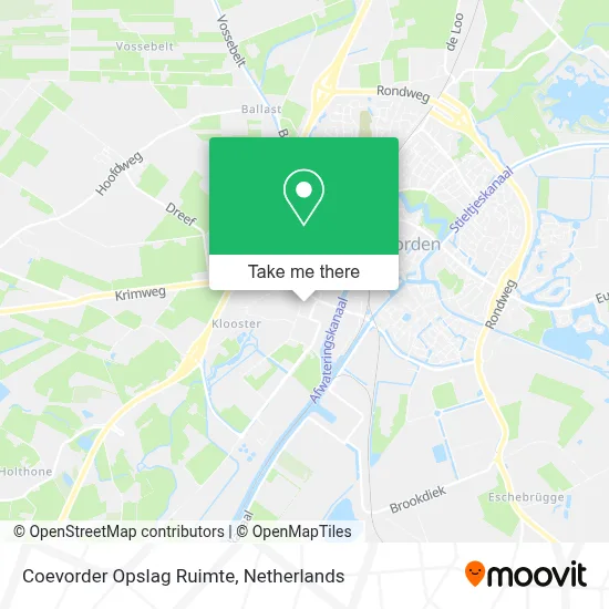 Coevorder Opslag Ruimte Karte