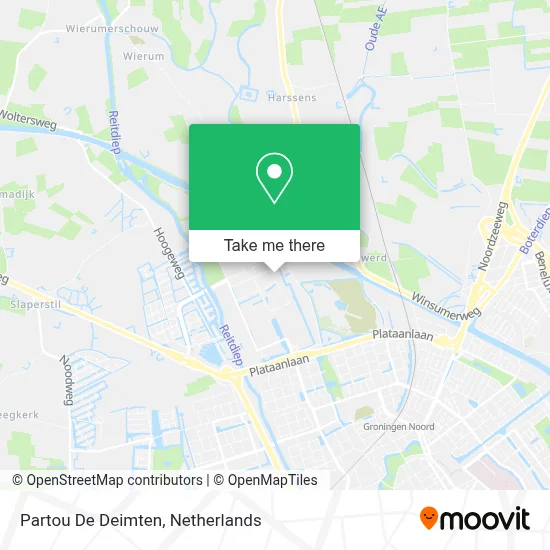 Partou De Deimten map