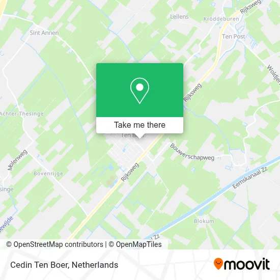 Cedin Ten Boer map