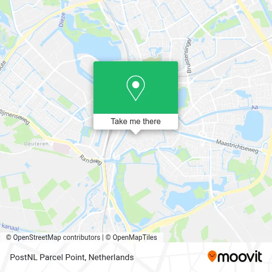 Postnl Pakketpunt map