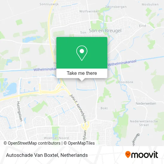 Autoschade Van Boxtel map