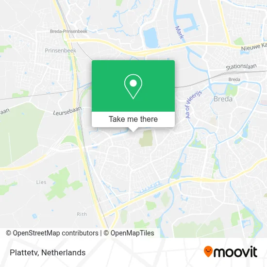 Plattetv map