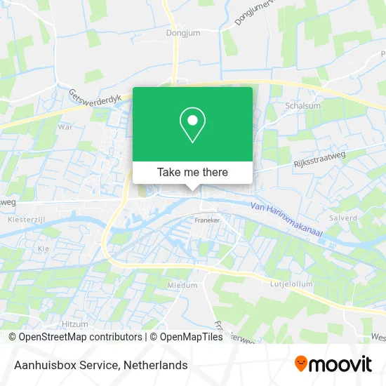 Aanhuisbox Service map