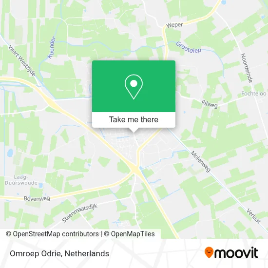 Omroep Odrie map