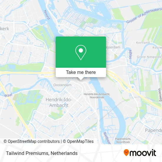 Tailwind Premiums map