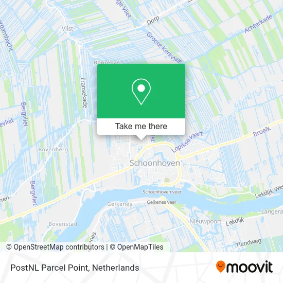 Postnl Pakketpunt map
