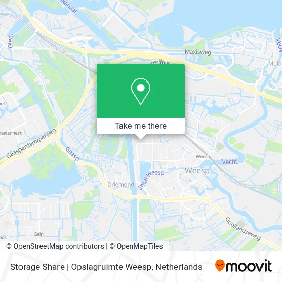 Storage Share | Opslagruimte Weesp map