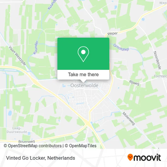 Vinted Go Locker map