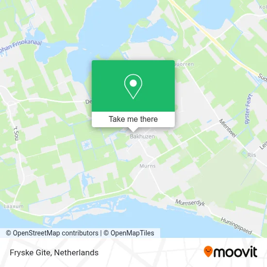 Fryske Gite map