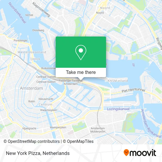 New York Pizza map