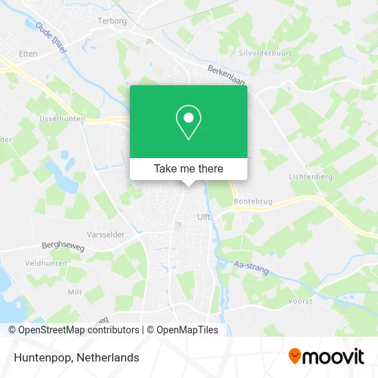 Huntenpop map