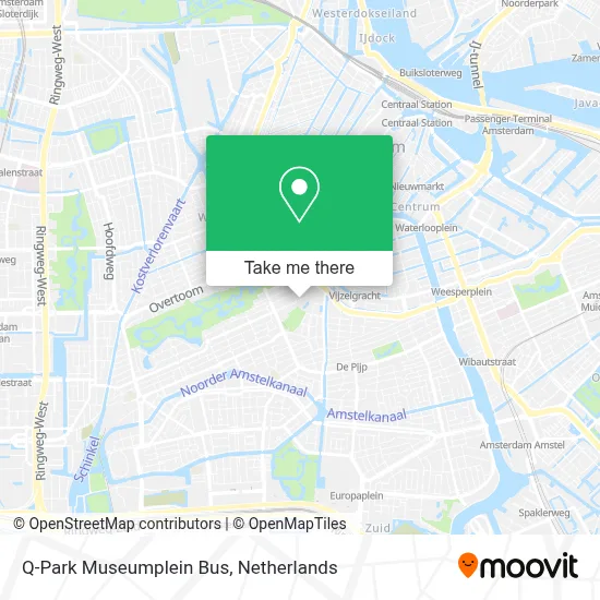 Q-Park Museumplein Bus map