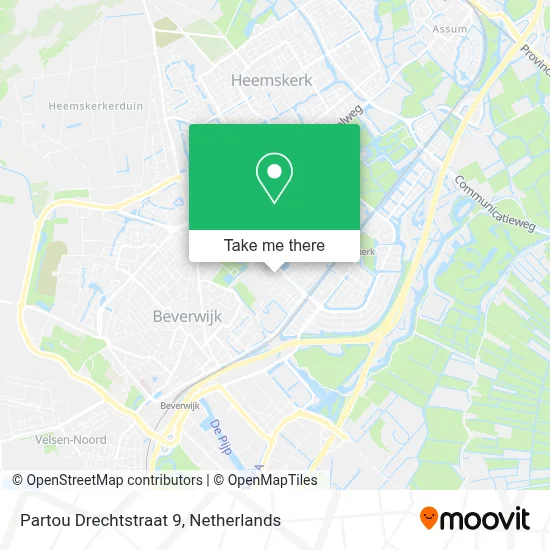 Partou Drechtstraat 9 map
