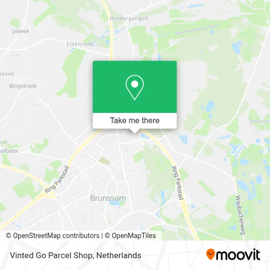 Vinted Go Parcel Shop Karte