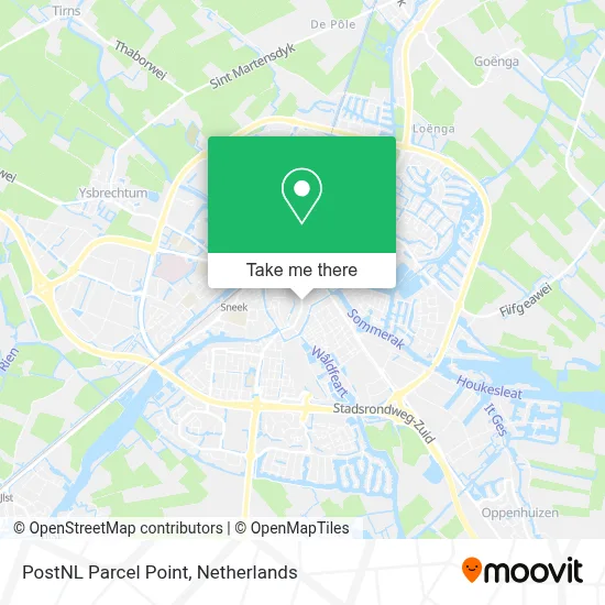 Postnl Pakketpunt map