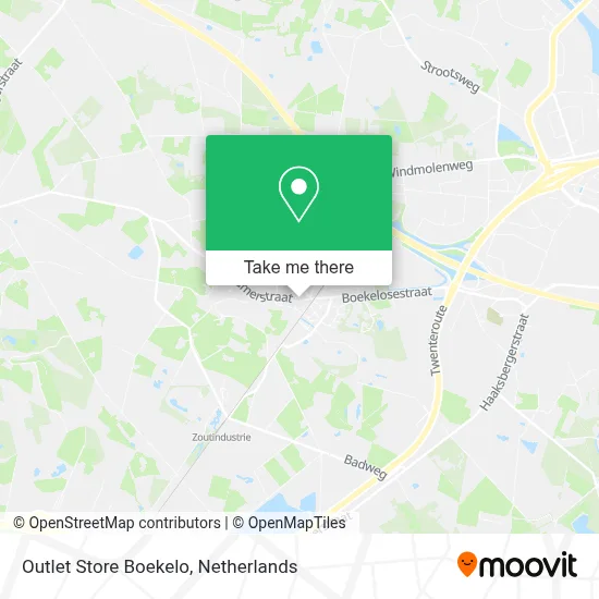 Outlet Store Boekelo map