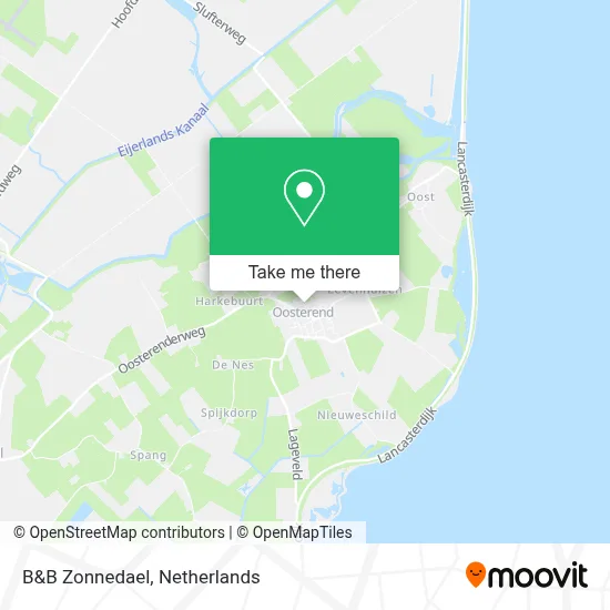 B&B Zonnedael map