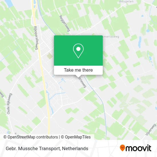 Gebr. Mussche Transport map