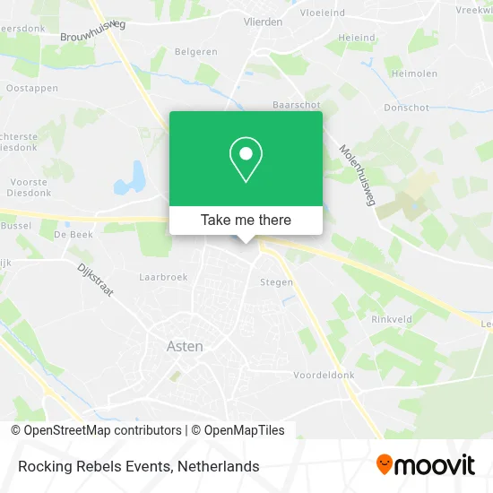 Rocking Rebels Events map