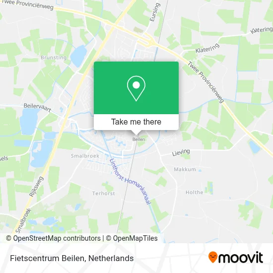 Fietscentrum Beilen map