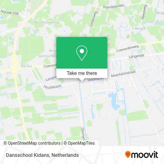 Dansschool Kidans map