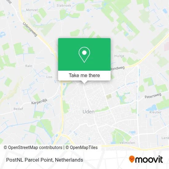 Postnl Pakketpunt map