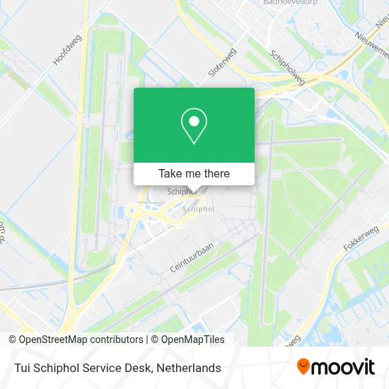 Tui Schiphol Service Desk map
