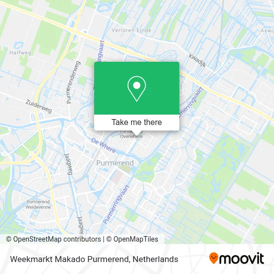 Weekmarkt Makado Purmerend map