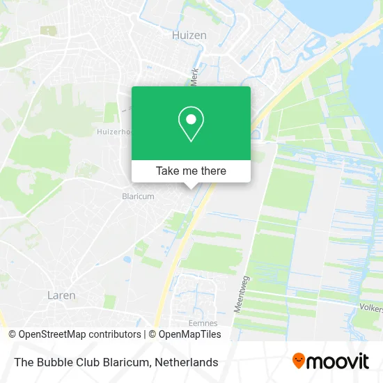 The Bubble Club Blaricum map
