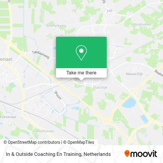 In & Outside Coaching En Training map