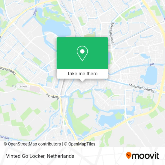 Vinted Go Locker map