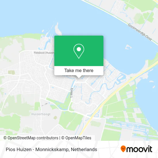 Pios Huizen - Monnickskamp map