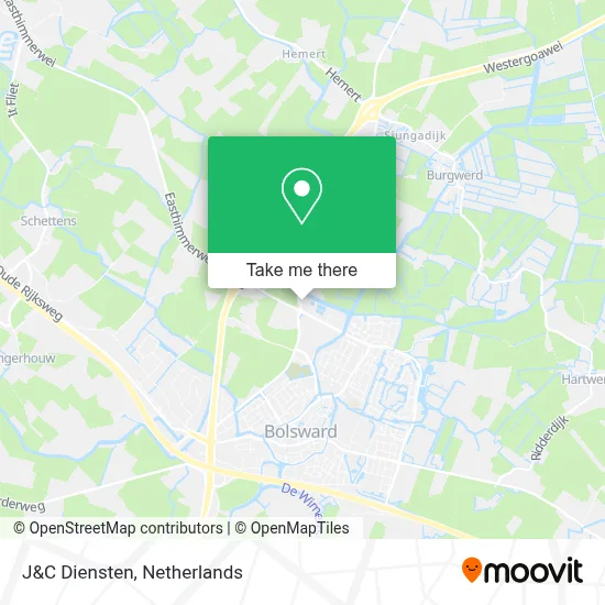 J&C Diensten map