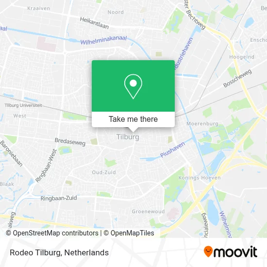 Rodeo Tilburg map
