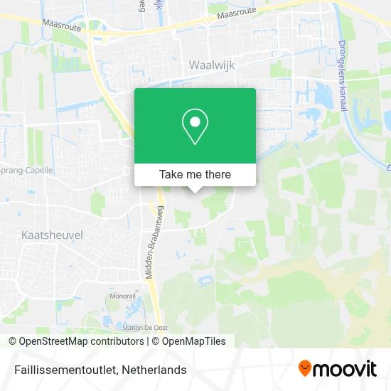 Faillissementoutlet map