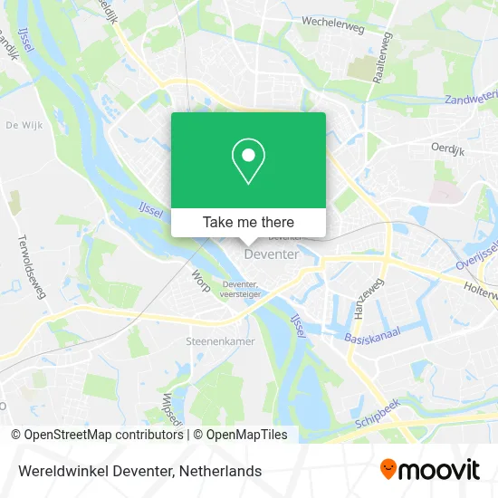 Wereldwinkel Deventer map