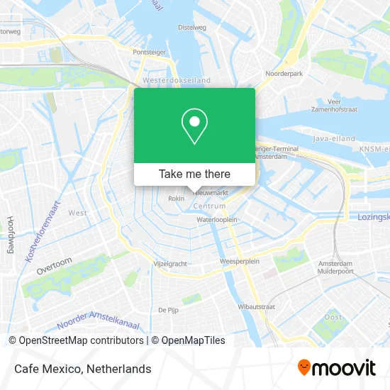 Cafe Mexico map