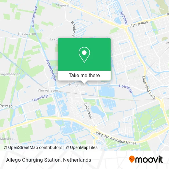 Allego Charging Station map