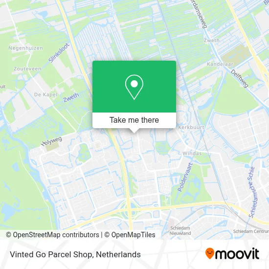 Vinted Go Parcel Shop Karte