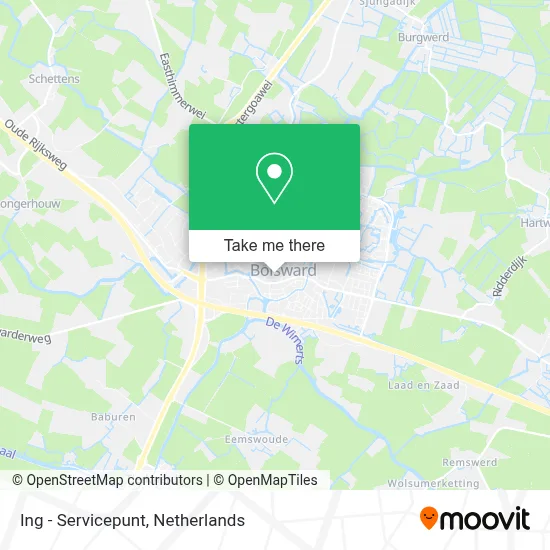 Ing - Servicepunt map
