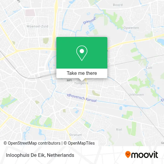 Inloophuis De Eik map
