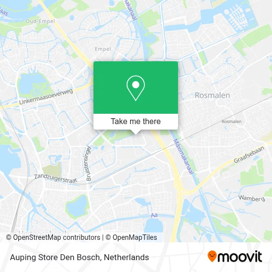 Auping Store Den Bosch map