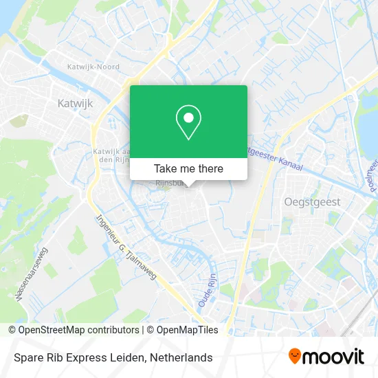 Spare Rib Express Leiden map