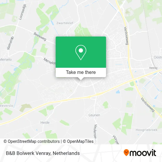 B&B Bolwerk Venray Karte