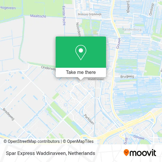 Spar Express Waddinxveen map