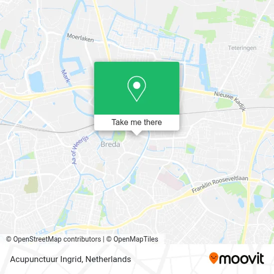 Acupunctuur Ingrid map