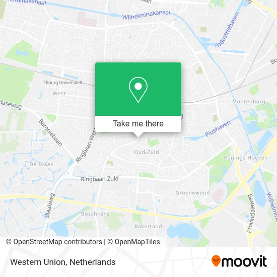 Western Union map
