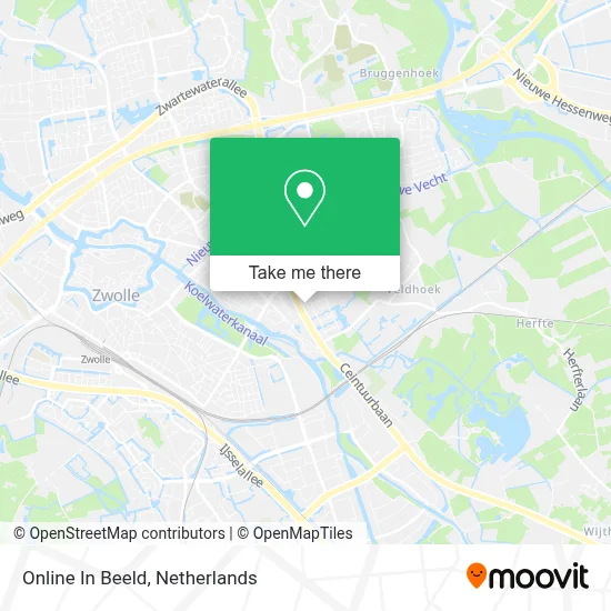 Online In Beeld map