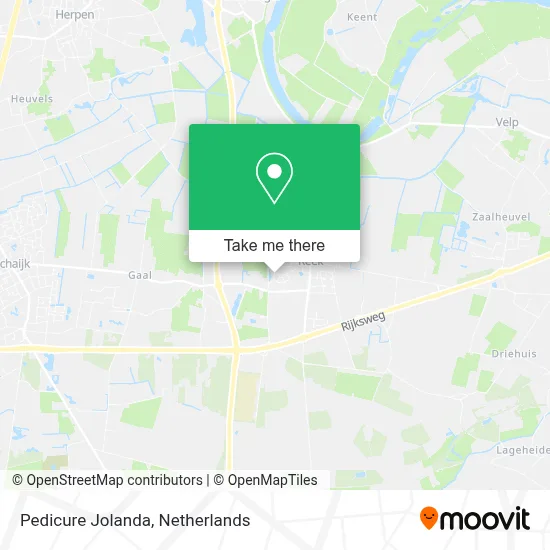 Pedicure Jolanda map